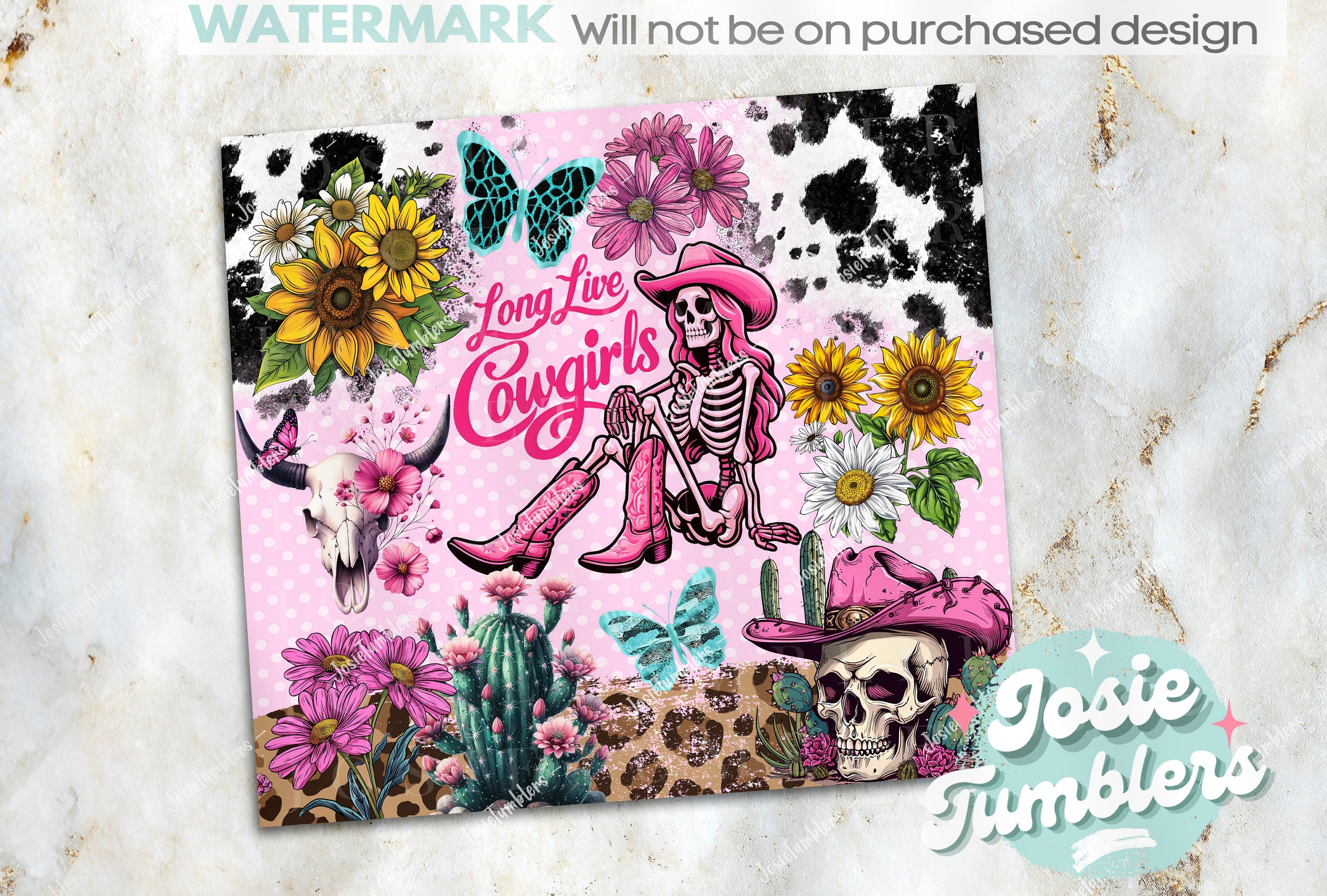 Cowgirl Tumbler Wrap, 20oz Skinny Sublimation Tumbler Design, Pink Western Sublimation Design Png, Floral Western Tumbler Png Downloads